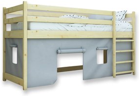 Wilsondo BUNKIE tömör fa gyerek galériaágy 90x200 - borovi