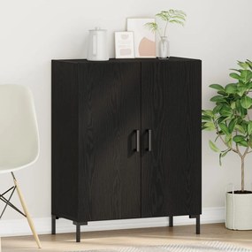 Fekete Tölgy Válaszfal 69,5x34x90 cm Épített Fa