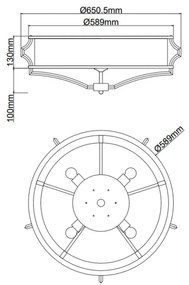 Orlicki Design STESSO OR84436 Süllyesztett mennyezeti lámpa 6x12W/E27