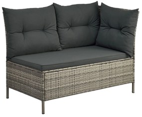 Juskys Kerti rattan szett Manacor - szürke