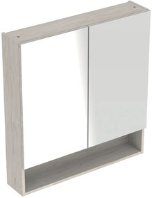 Geberit Selnova Square szekrény 78.8x17x85 cm tükörrel dió 501.271.00.1