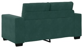 sötétzöld bársony loveseat kanapé 120 cm
