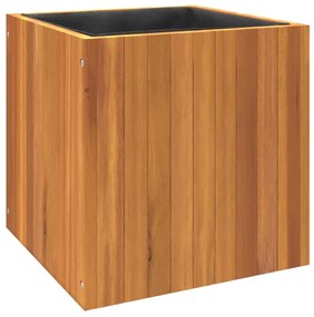 tömör akácfa kerti virágtartó 45 x 45 x 45 cm