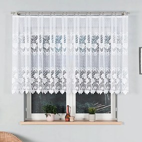 Zsakkard Függöny Nappali Szobába Konyhába 120cm fehér