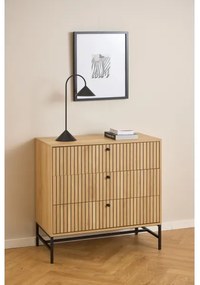 OLIVIA fiókos komód, tölgy