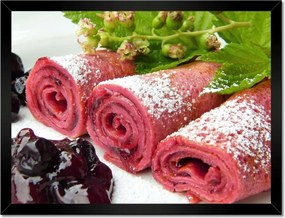 Poszterek keretben 40x30 Málnás finomságok Gyümölcsök