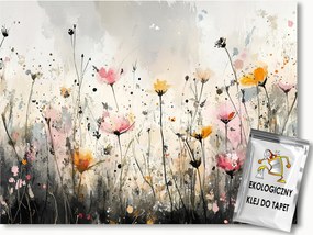 Fotótapéta Flizelina Természet Rét Kert Festett Virágok 350x250 ragasztó