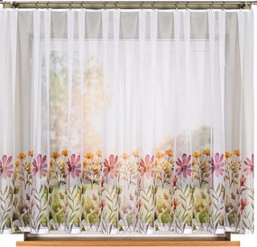 Virágos Függöny, nyomott mintás, 300x170cm (szegélyekkel)