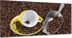 Vászonkép 180x90 Természetes kávé szemes