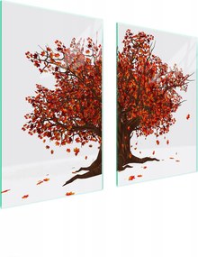 Üveg Konyhai Védőlap 65x52 Fa Edzett Üveg