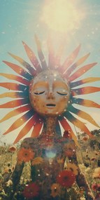 Poszter 50x100cm Napfény Meditáció