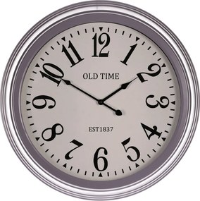 Falióra 58 cm átmérő MDF üveg fém kerettel OLD TIME felirattal