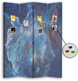 Gario Paraván Secret kék Méret: 145 x 170 cm, Kivitelezés: Parafa paraván