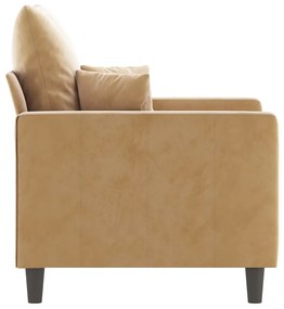 vidaXL barna bársony kanapéfotel 60 cm