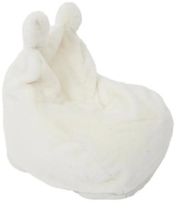 Műszőrméből készült babzsák BUBBLO, fehér