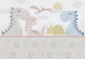 Fotótapéta Gyerekszobába Dinoszauruszok 416x254