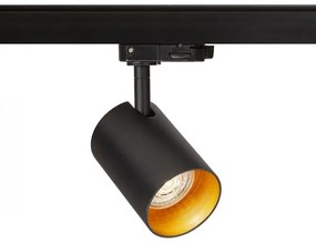 CONNOR háromfázisú áramkörös sínre fekete/aranysárga 230V LED GU10 10W