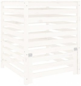 fehér tömör fenyőfa komposztáló 82,5 x 82,5 x 99,5 cm