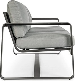 Szürke alumínium kerti kanapé Merrigan – Bizzotto