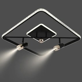 LED Dimmelhető mennyezeti lámpa LED/70W/230V 3000-6500K fekete + távirányítás