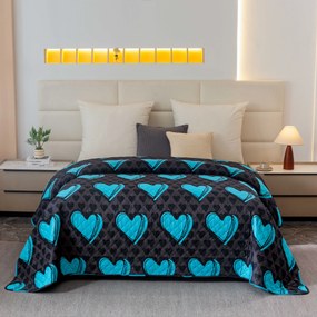 Ágytakaró KASUGA, türkiz Méret: 170 x 210 cm