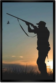 Poszterek keretben 40x60 Vadász fegyverrel madarak