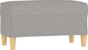 vidaXL világosszürke szövet pad 70 x 35 x 41 cm