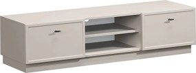 Lorini TV-szekrény 150 cm fiókokkal - kasmír / fekete T-bar fogantyúk