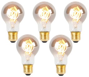 5 darabos E27 LED spirĂĄl izzĂł kĂ©szlet A60 fĂŒst 4W 120 lm 1800K