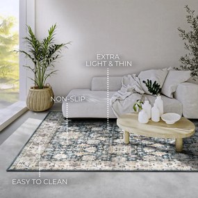 Kék szőnyeg 200x290 cm Saveh Blue Cream – Elle Decoration