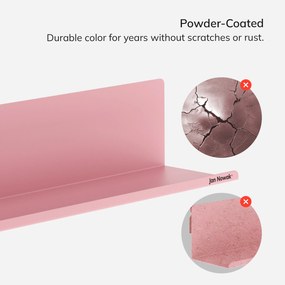 JOANNE fali polc 1200 mm, Fresh Style: púderrózsaszín