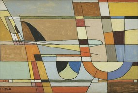 Fotótapéta Flizelin Hálószoba fal Geometrikus harmónia 104x70