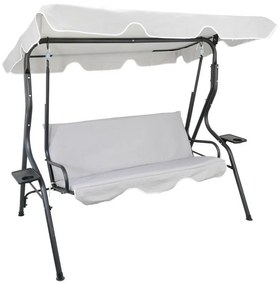 Kerti hinta 170 x 110 x 153 cm - világosszürke