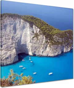 Vászonkép 50x50 Napsütéses nap a tengerparton