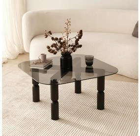Asir Kávésasztal KEI 40x80 cm barna/fekete AS1624