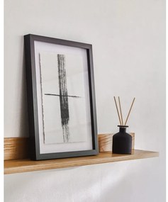 Természetes színű polc tölgyfa dekorral Abilen - Kave Home
