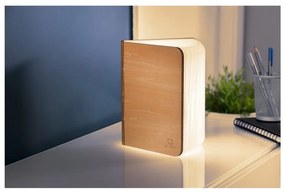 Natúr színű LED asztali lámpa textil búrával (magasság 2,5 cm) Booklight – Gingko