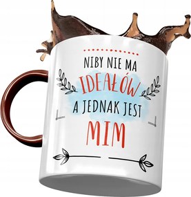 Bordó bögre Mima számára Nincs Ideál Nyomtatott Fotóval