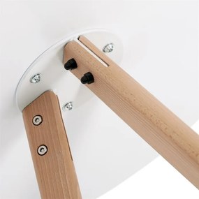 Fehér MDF Étkezőasztal 70×70 cm. DT-320 WT