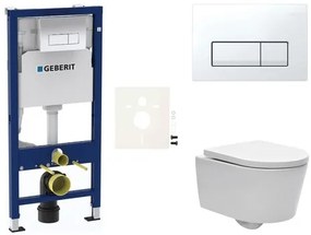 Fali WC szett Geberit előtétfalas szereléshez + SAT Brevis WC SIKOGESBRED50
