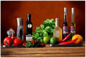 Poszterek 120x80 Zöldségek Gyümölcsök Fűszerek