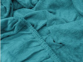 Frottír türkiz lepedő 90x200 cm