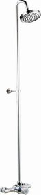 Falra szerelhető zuhanyoszlop, állítható hőmérséklettel Víztakarékos