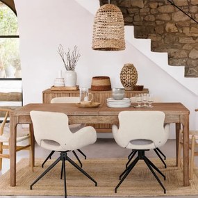 Atmosphera - Csillár zsinóron SAND 1xE27/40W/230V rattan/vízi jácint