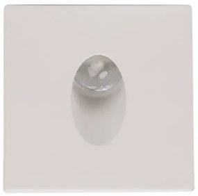 Strühm Zumrut négyzet alakú, natúr fehér, fehér beltéri LED-es lépcső világítás