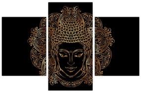 Arany Buddha képe (90x60 cm)