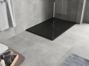 Mexen Hugo téglalap alakú zuhanytálca SMC 120 x 90 cm, fekete kő - 42759012