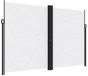 fehér behúzható oldalsó napellenző 220 x 1200 cm
