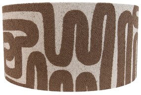 Szövet lámpaernyő barna bézzsel 50/50/25