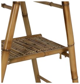 Natúr színű bambusz polcos állvány 78x165x40 cm Manali – Ixia